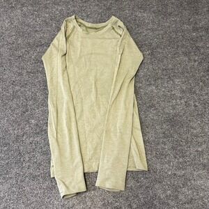 Lululemon Swiftly Tech Top Womens Size 2 Green Long Sleeve Athletic Perforated